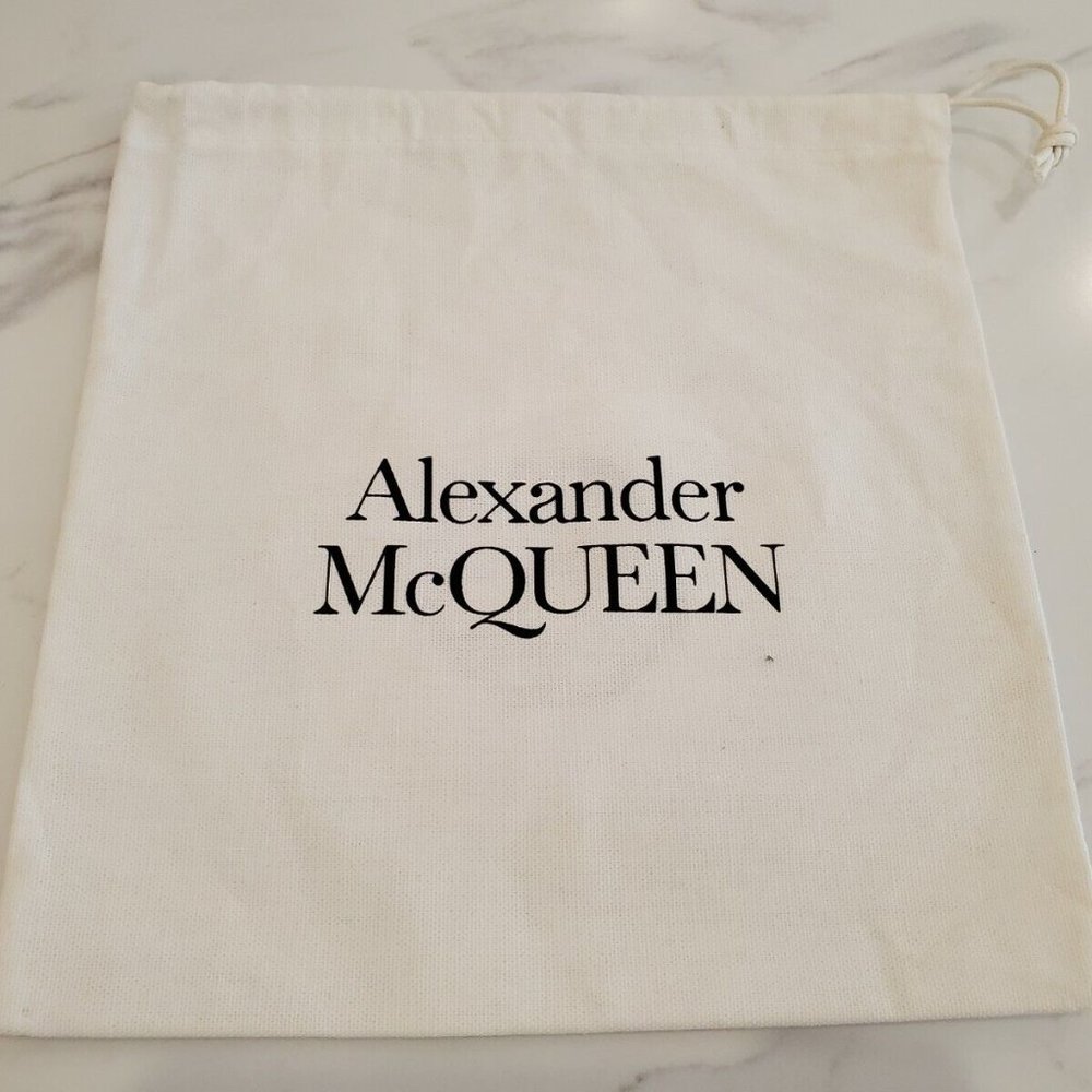 Alexander McQueen dust cover - white - 10" x 10"